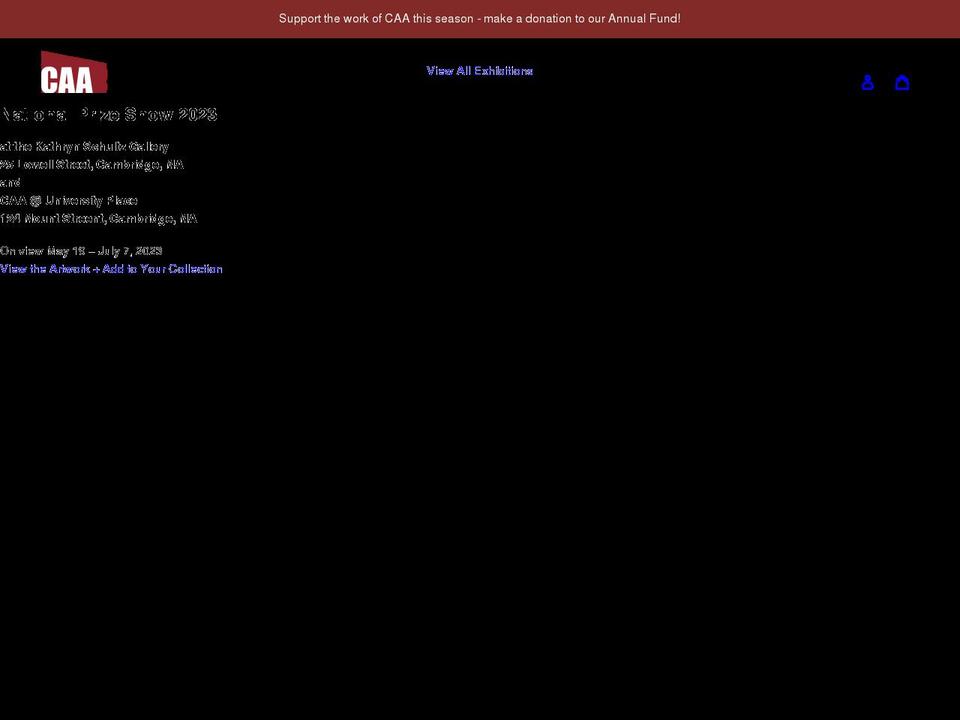 cambridge-art-association.myshopify.com shopify website screenshot