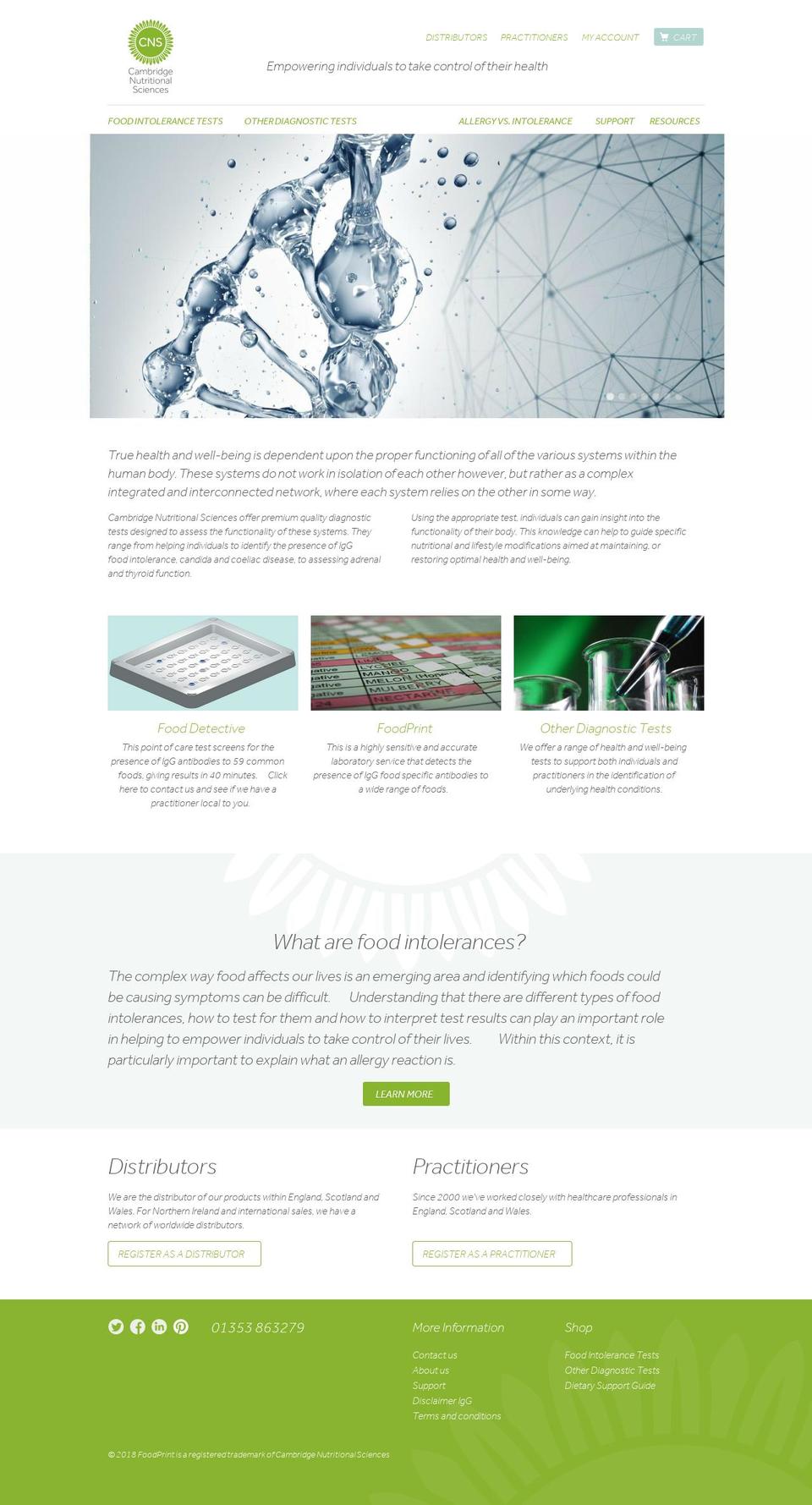 CNS 2015 Shopify theme site example cambridgenutritionalsciences.com