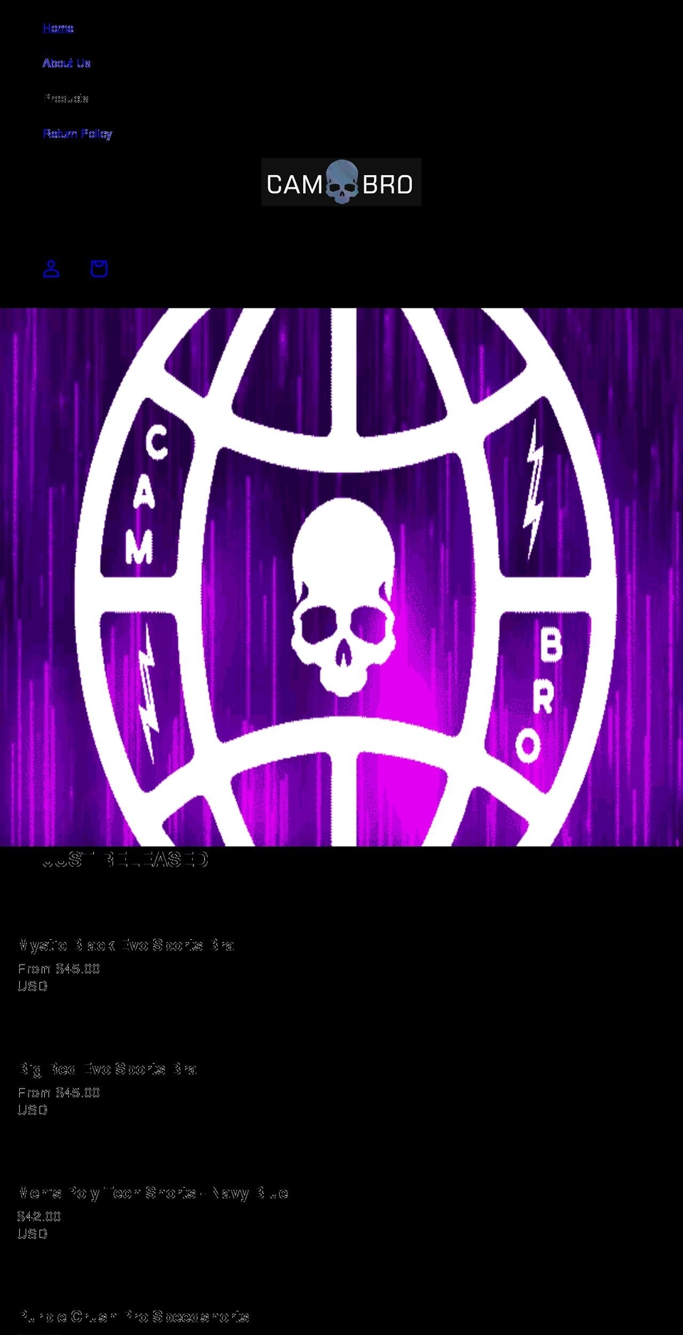 cambroapparel.com shopify website screenshot