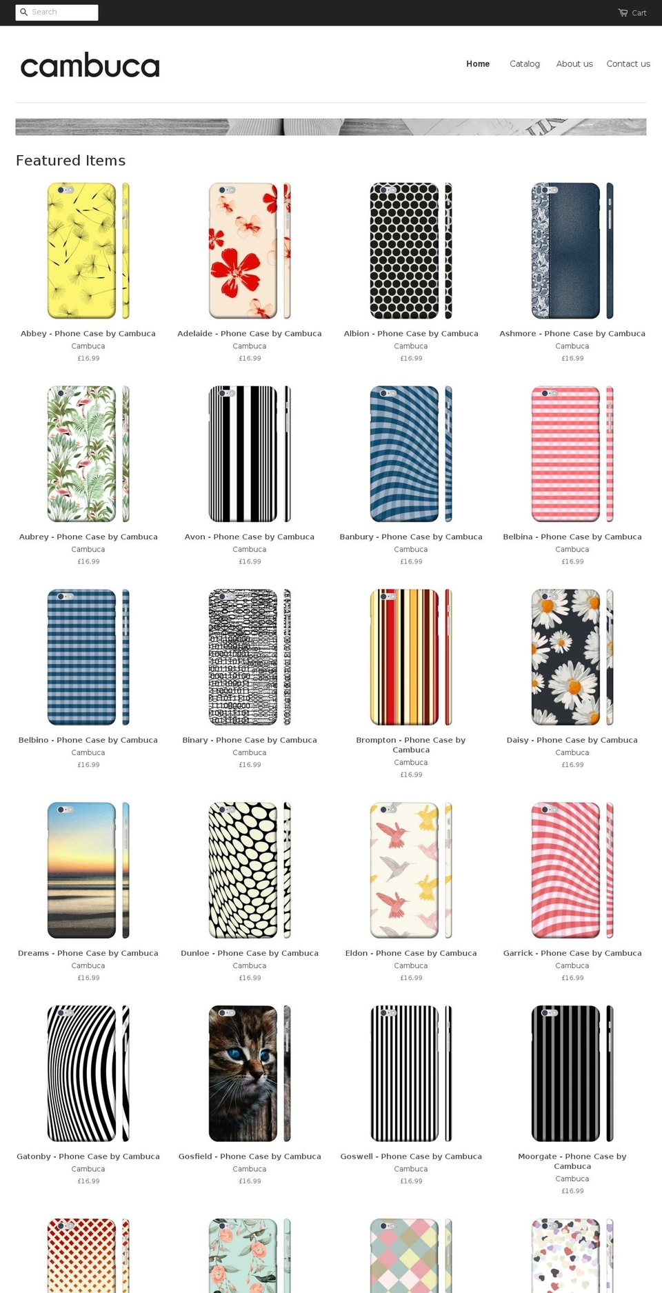 cambuca.com shopify website screenshot