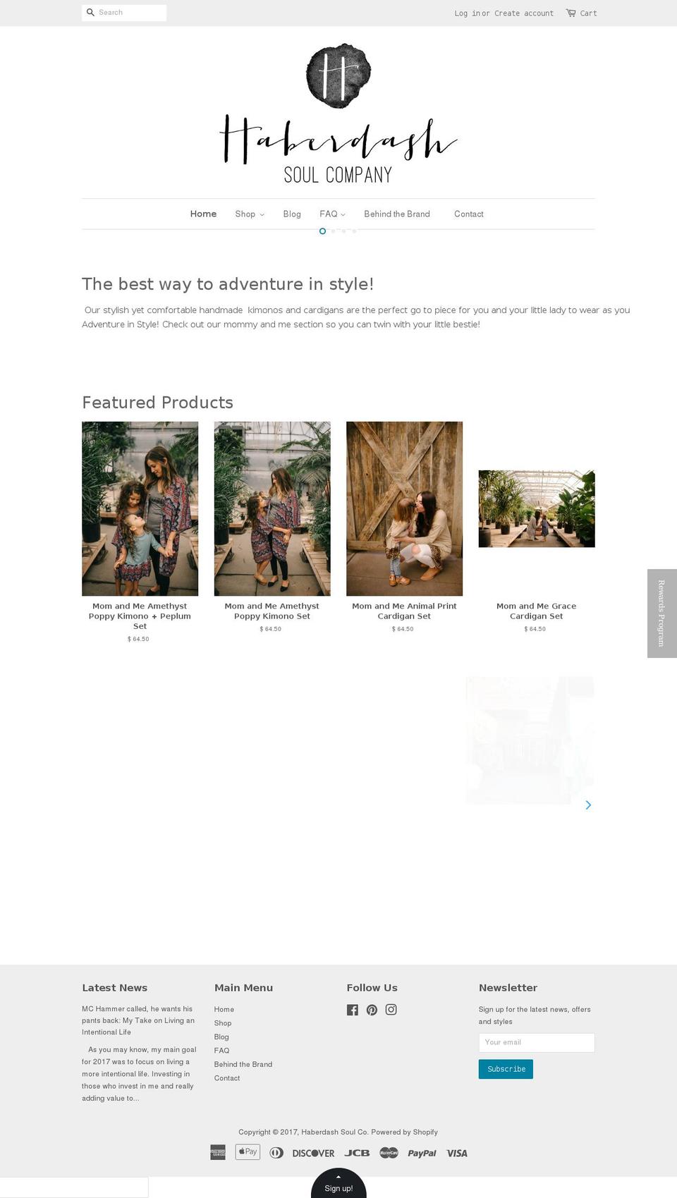 camdenandkate.com shopify website screenshot