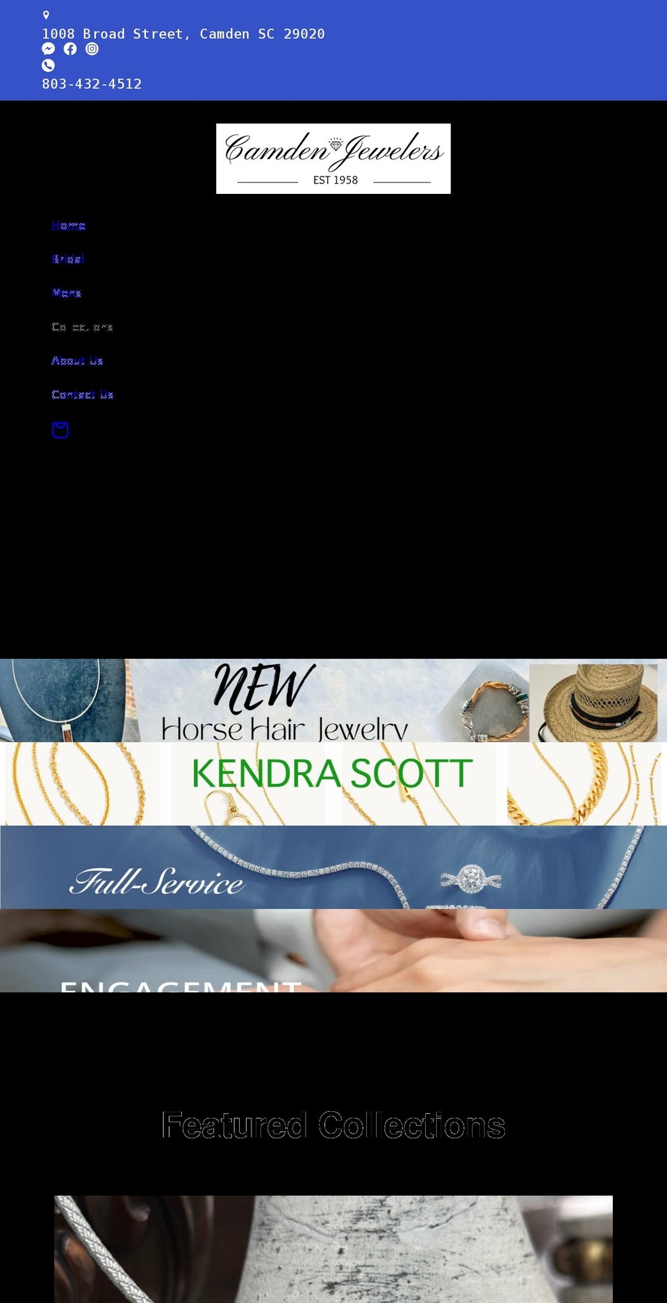 camdenjewelers.com shopify website screenshot
