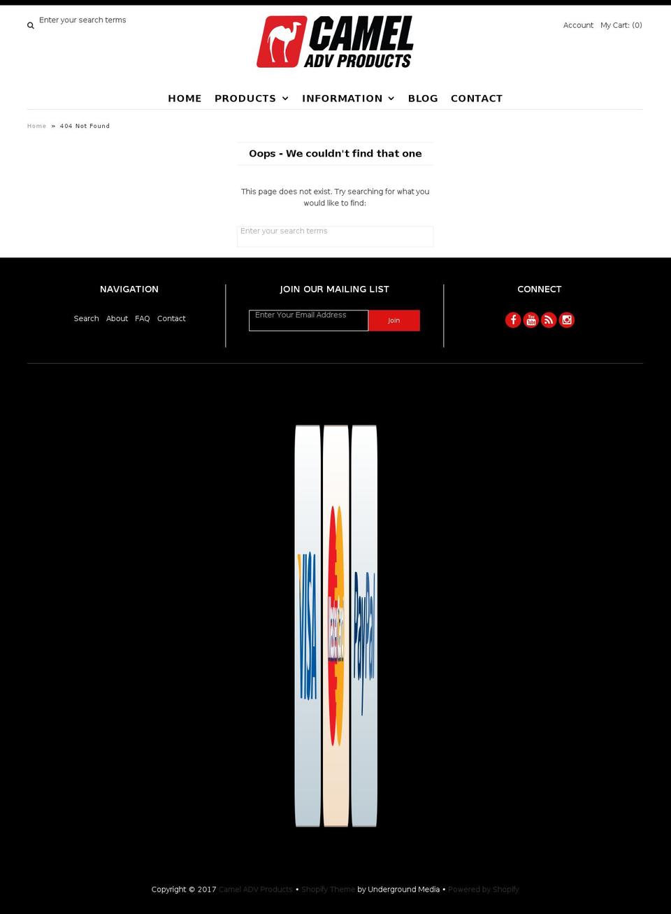 camel-tank.com shopify website screenshot