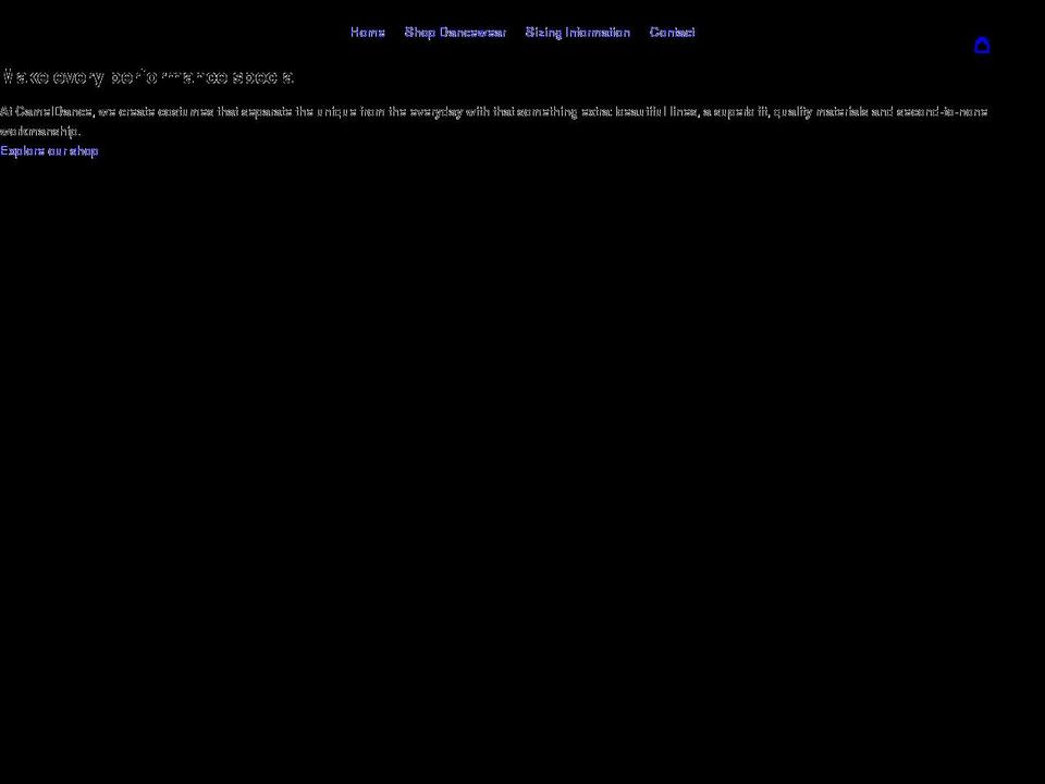 cameldance.ca shopify website screenshot