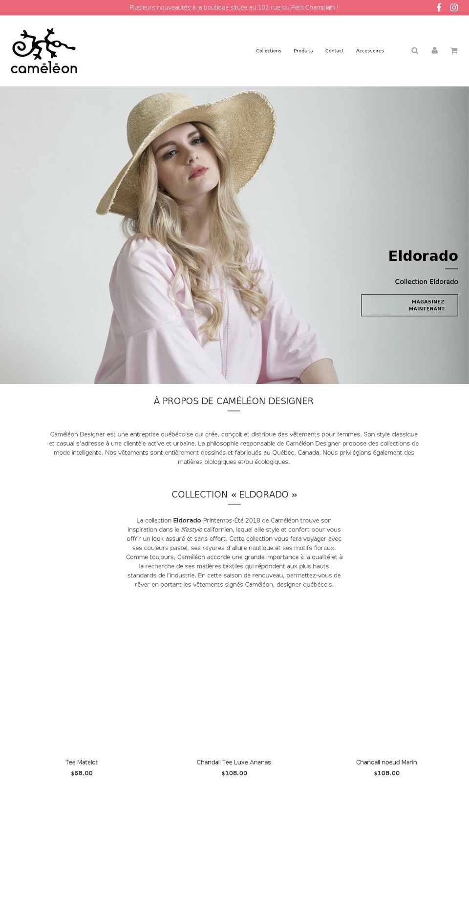 cameleondesigner.com — Shopify storefront screenshot