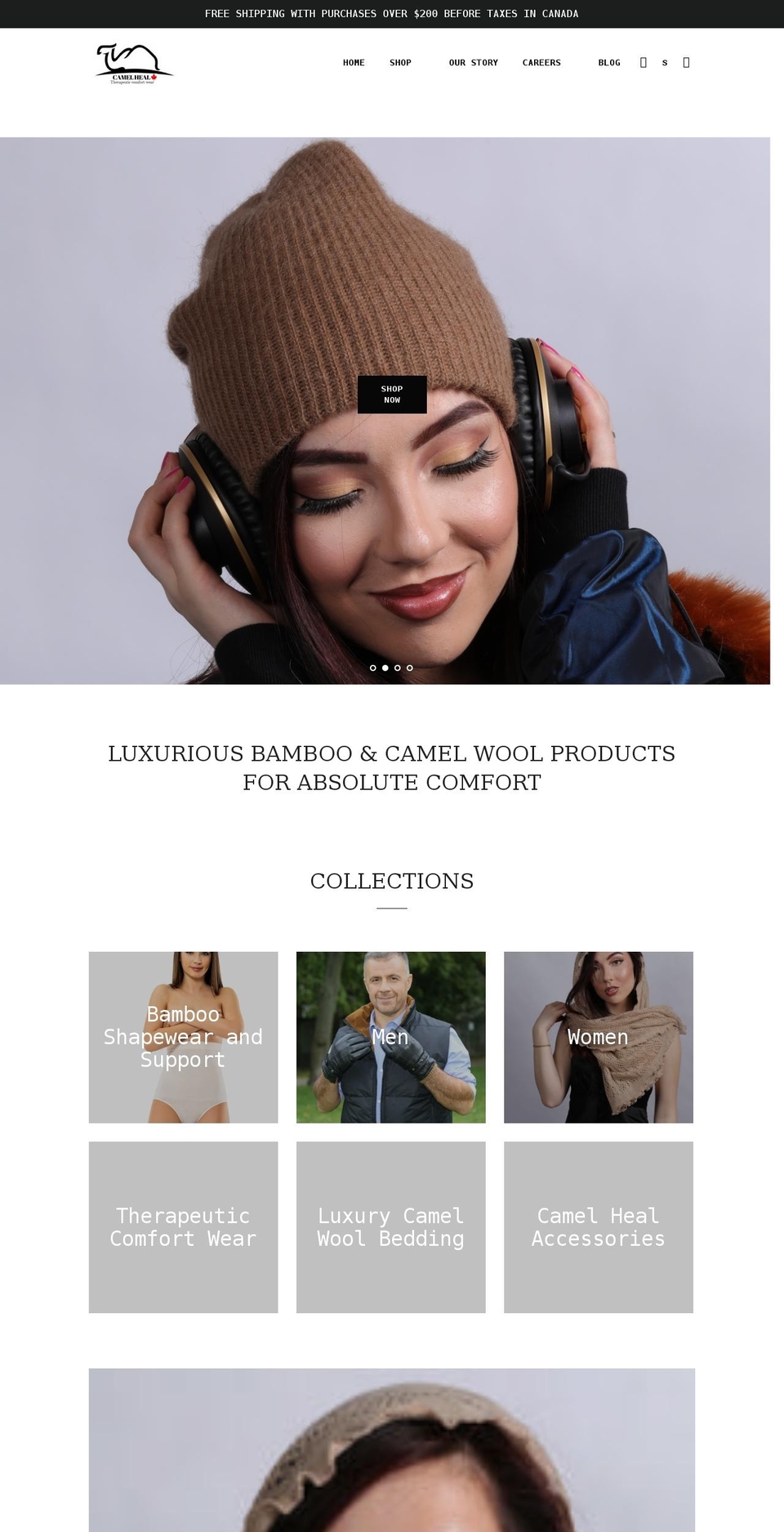 camelheal.com shopify website screenshot