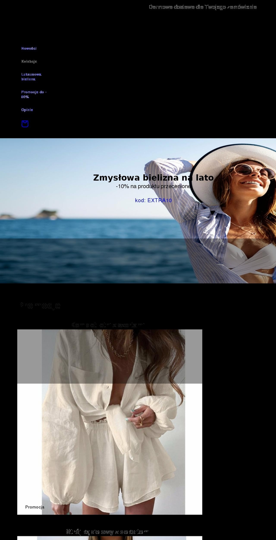 camelie.pl shopify website screenshot