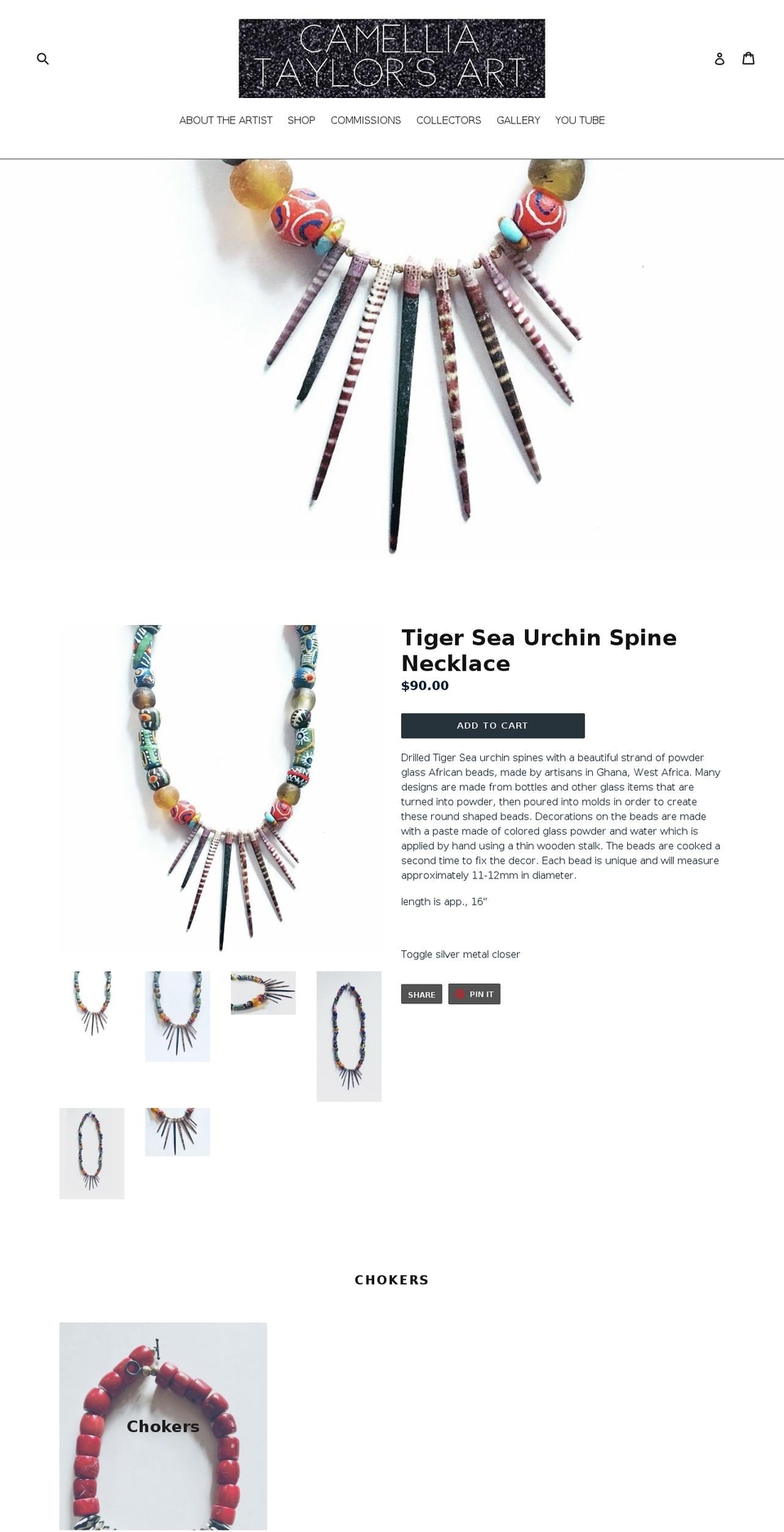 camelliataylor.com — Shopify storefront screenshot