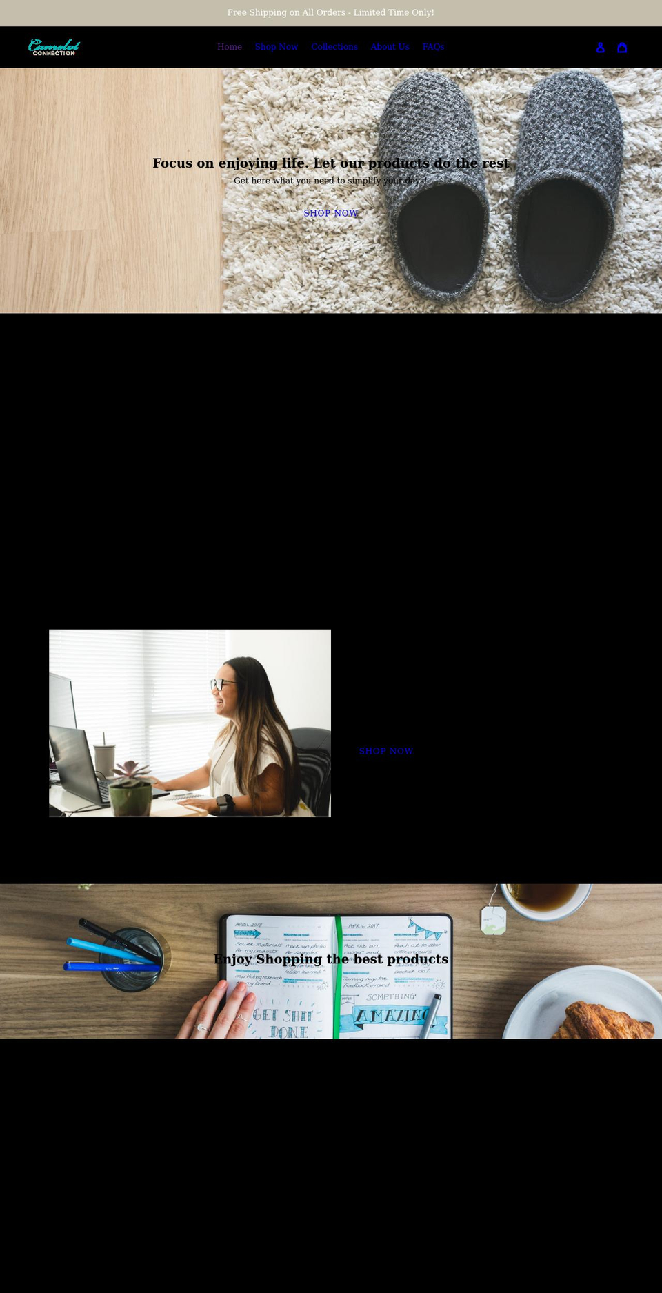 camelotconnection.com shopify website screenshot