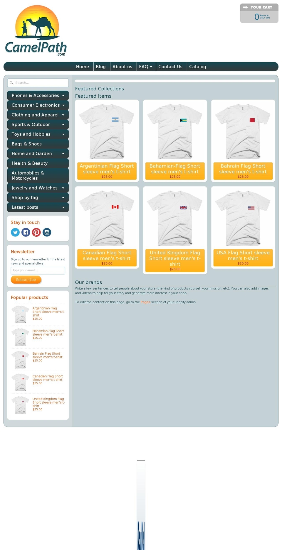 camelpath.com shopify website screenshot