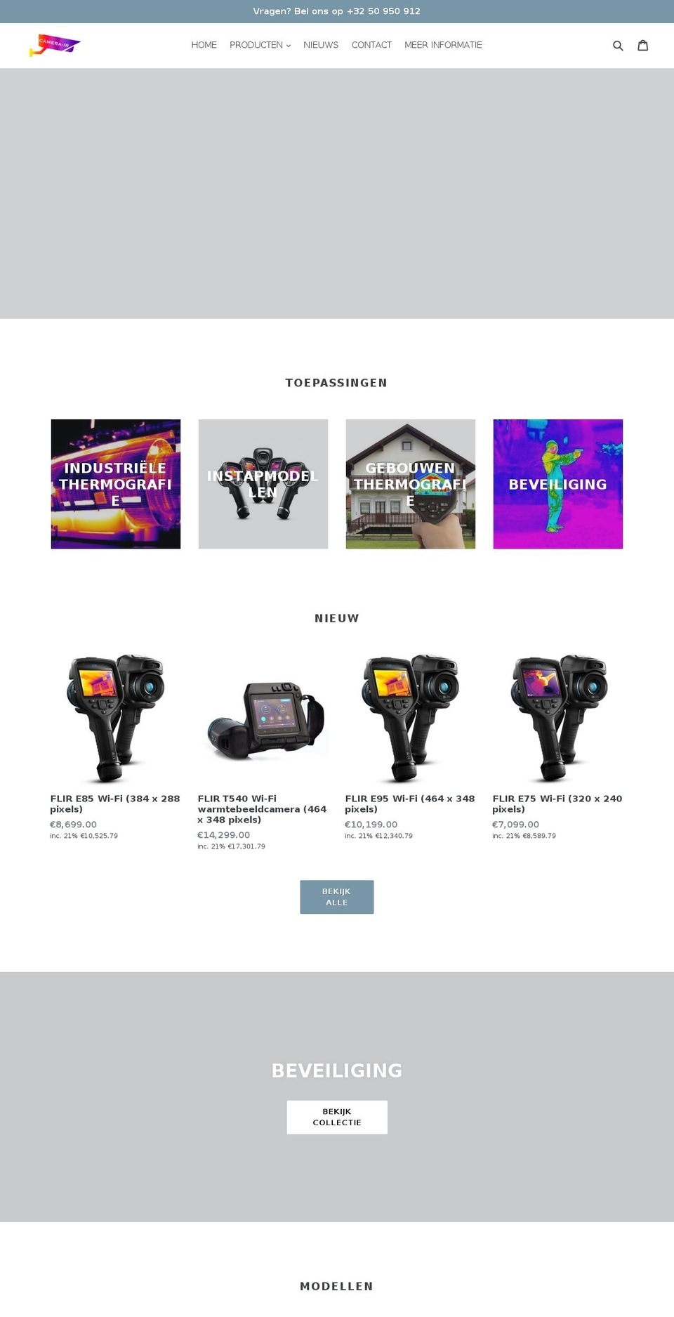 camera-ir.com shopify website screenshot