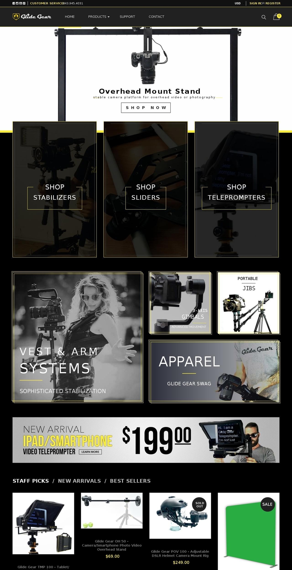 camera-stabilizer.org shopify website screenshot