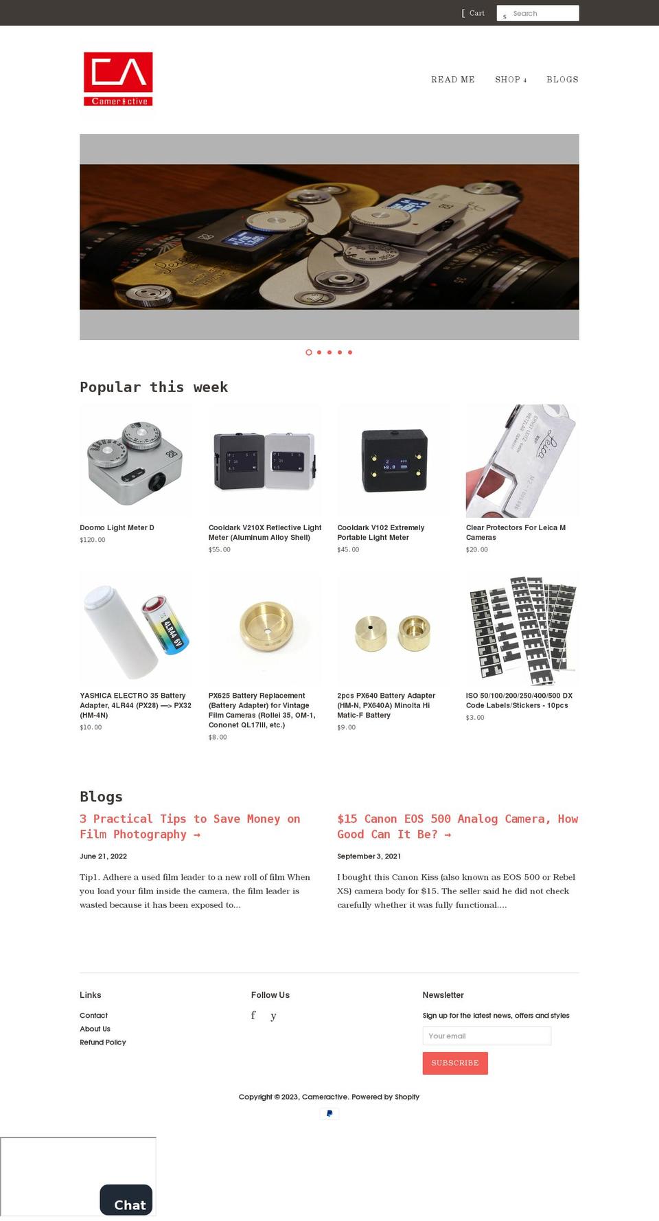 cameractive.shop shopify website screenshot