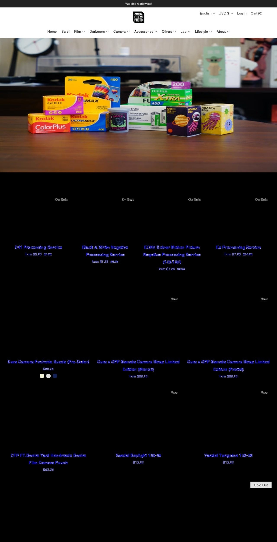 camerafilmphoto.com shopify website screenshot