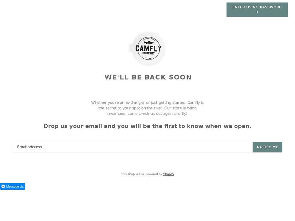 camflyco.com — Shopify storefront screenshot