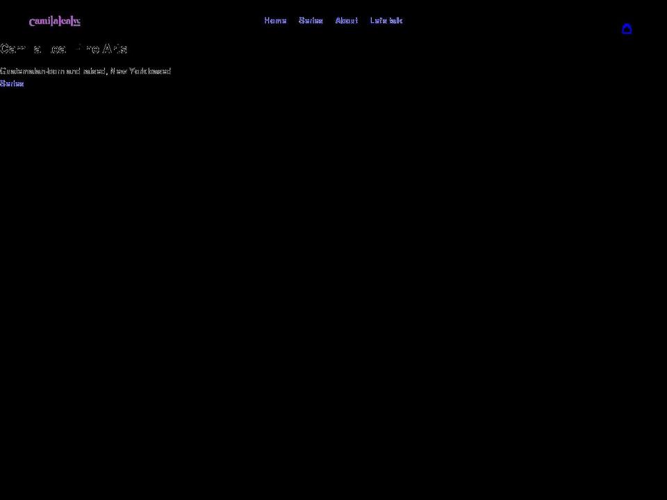 camilaleal.com shopify website screenshot