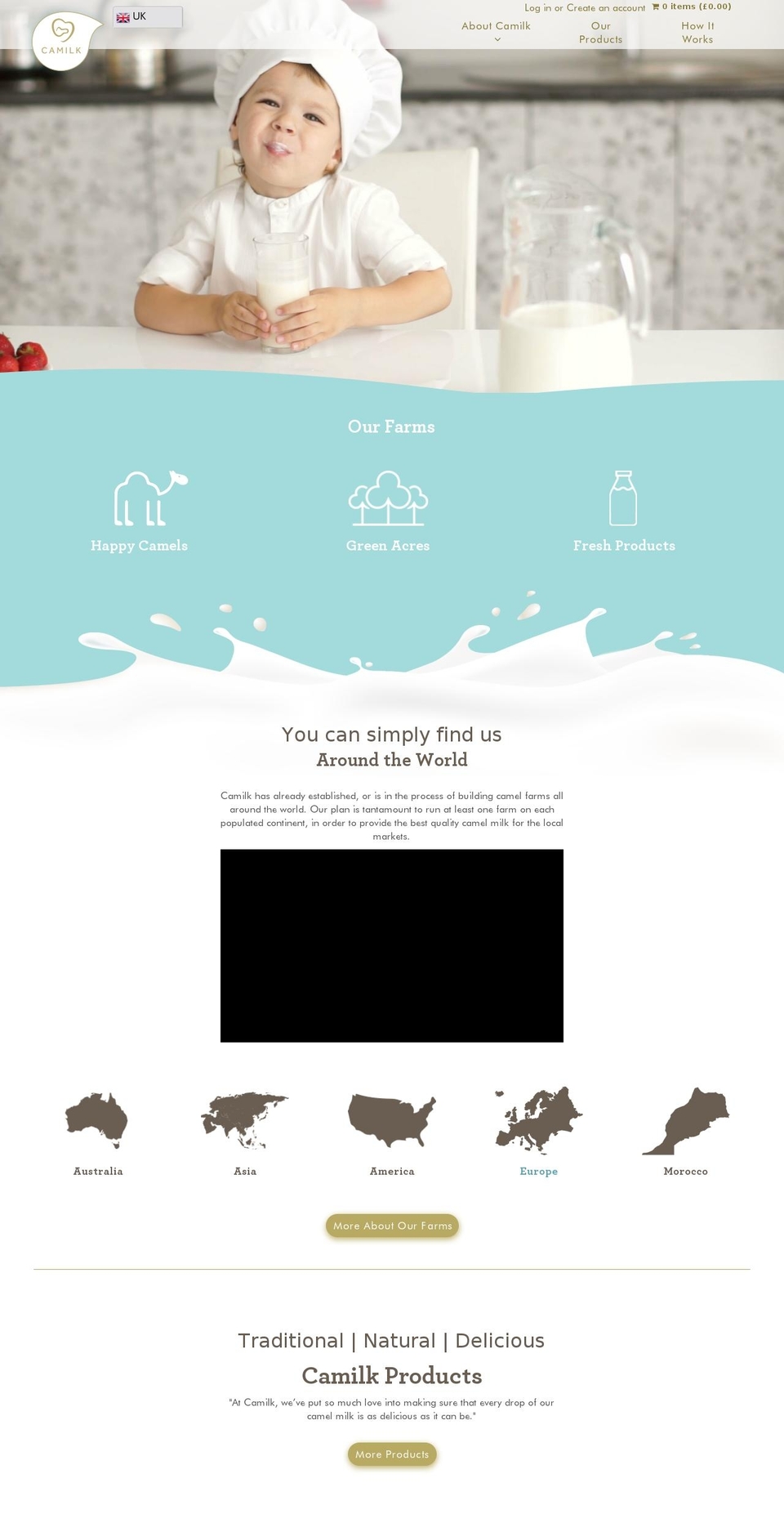 archive Shopify theme site example camilkdairy.co.uk