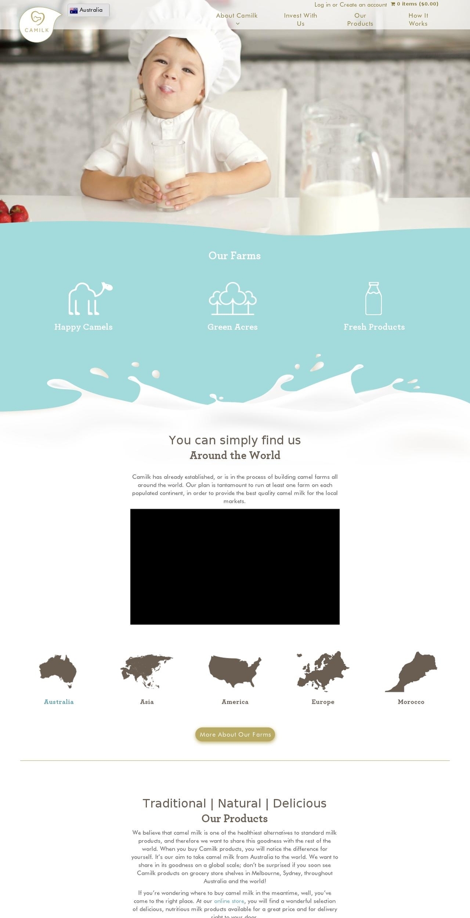 archive Shopify theme site example camilkdairy.com.au