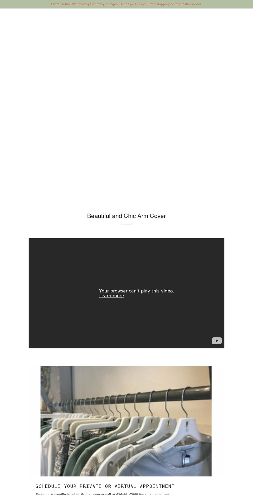 camilledepedrini.com shopify website screenshot