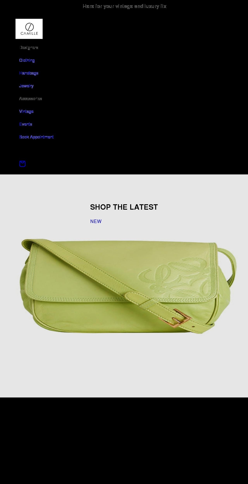 camilledesignsf.com shopify website screenshot
