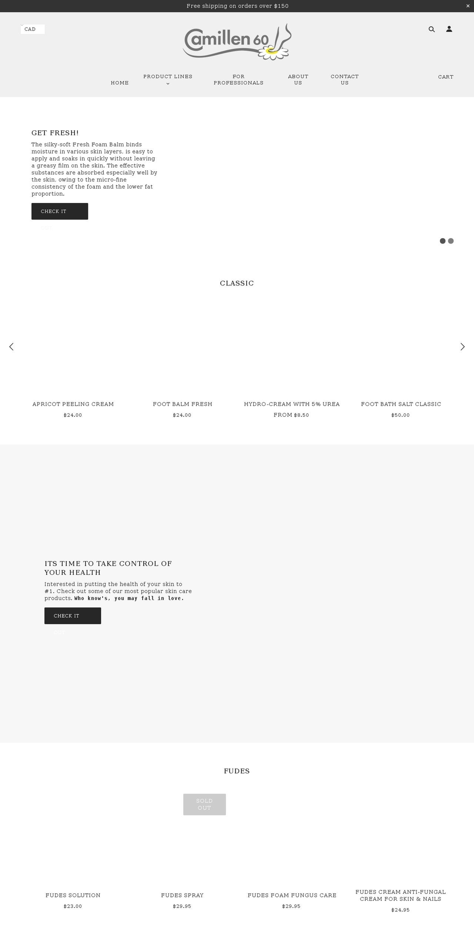 camillen-60.ca shopify website screenshot
