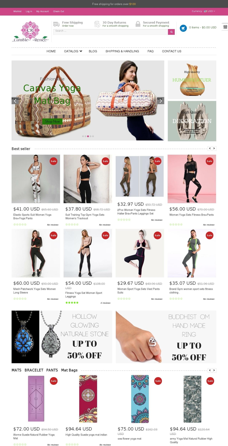 camillerenee.com — Shopify storefront screenshot