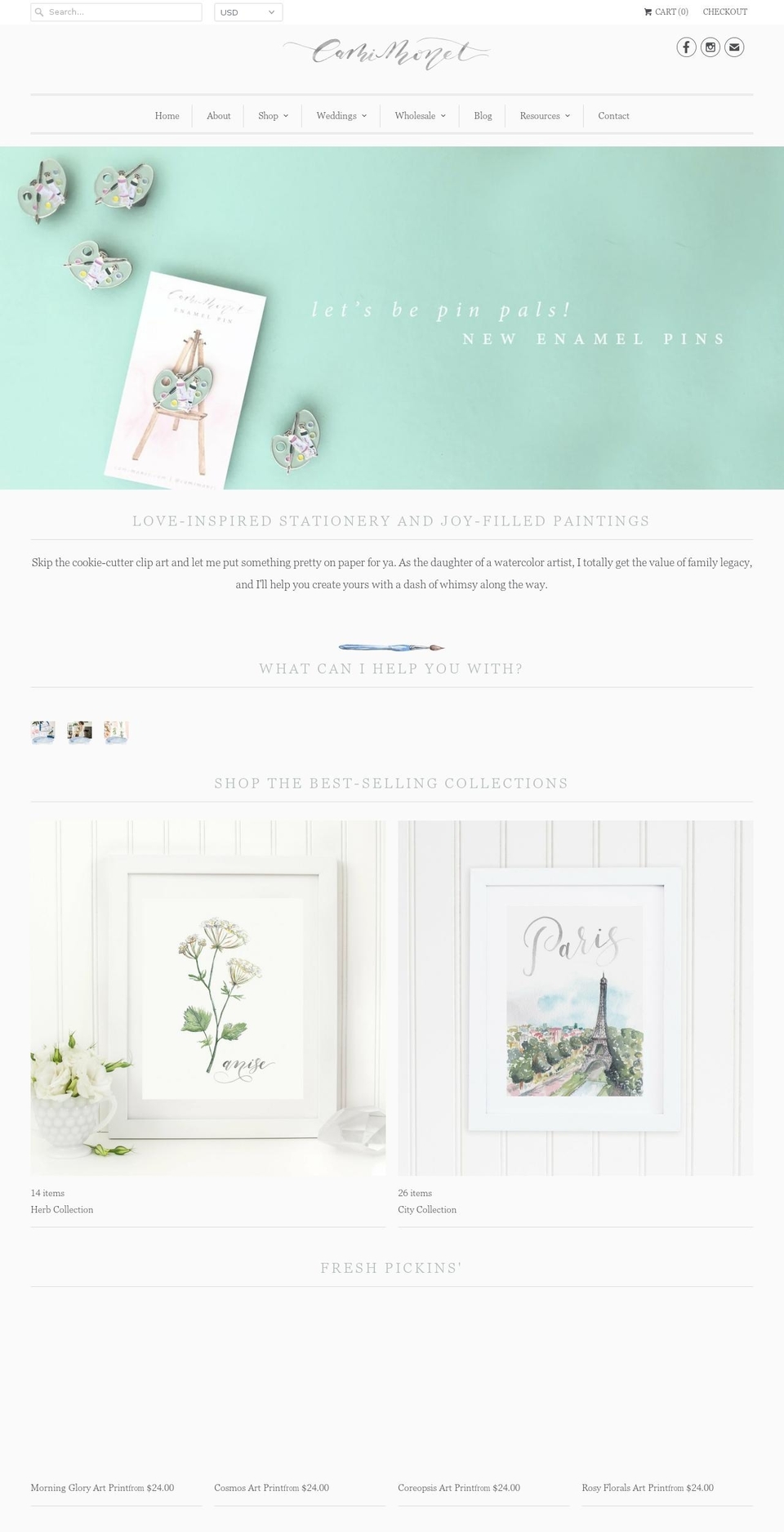 camimonet.com shopify website screenshot