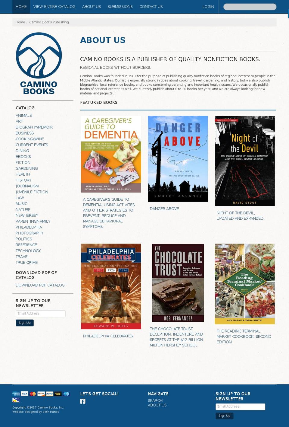 caminobooks.com shopify website screenshot