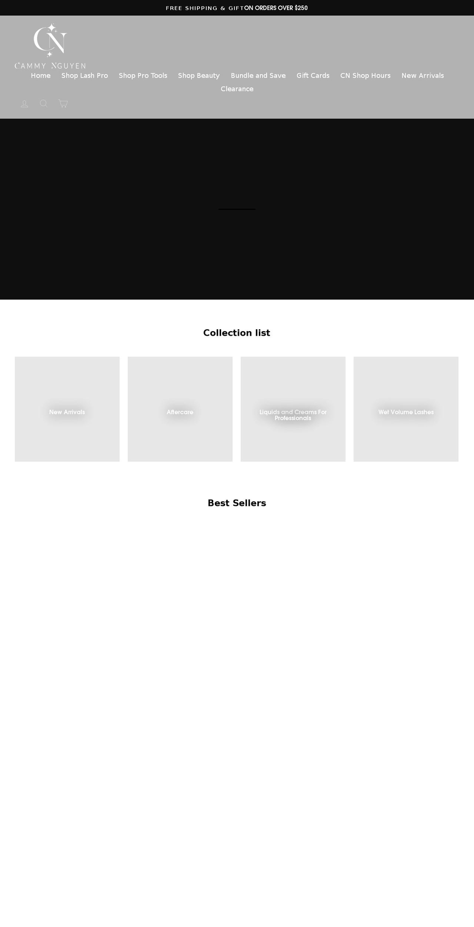 cammynguyen.com shopify website screenshot