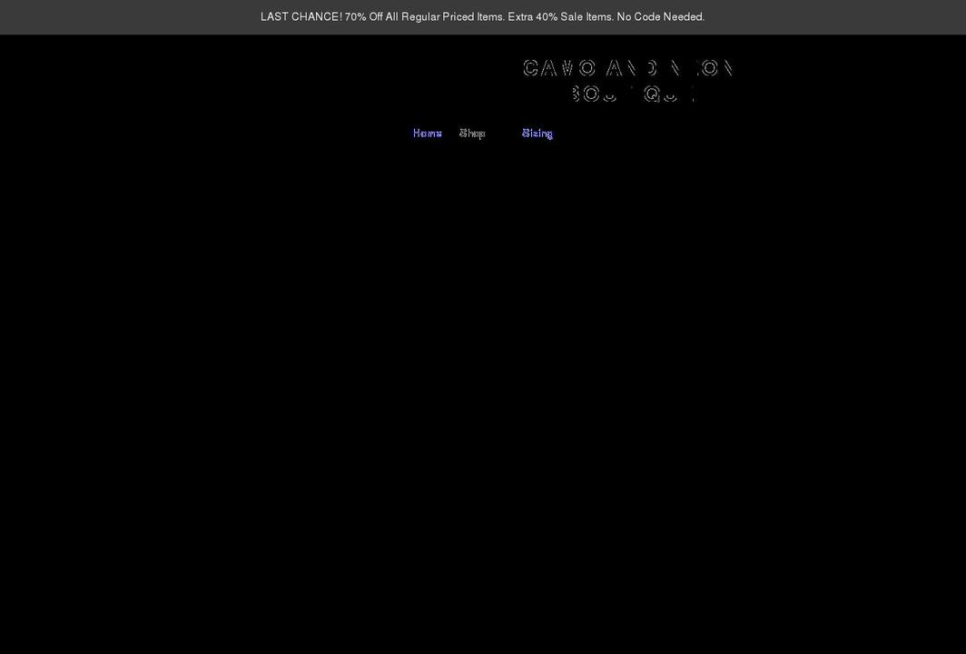camoandneonboutique.com shopify website screenshot