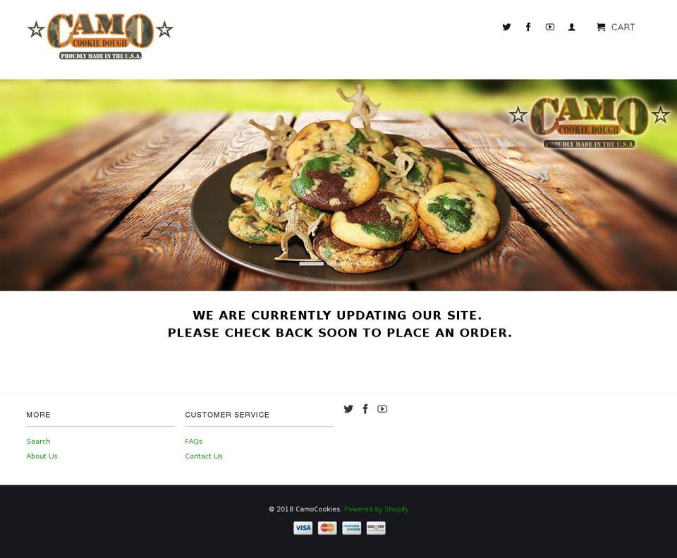 camocookie.com — Shopify storefront screenshot