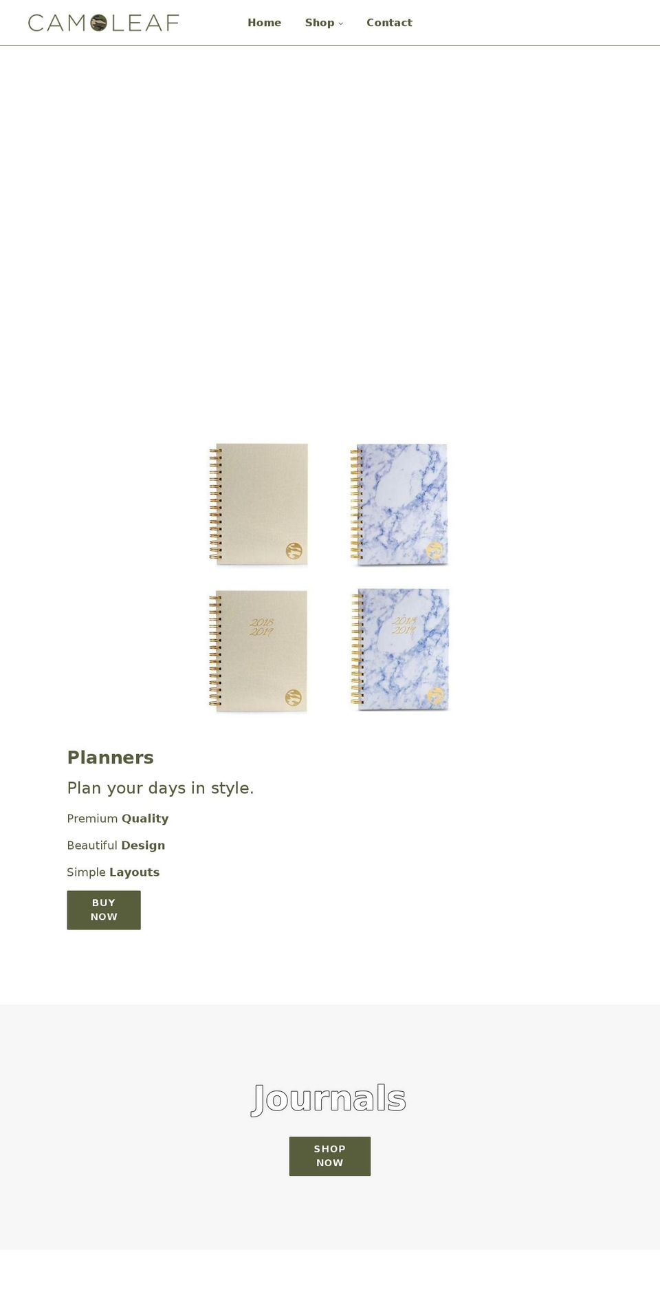 camoleaf.com shopify website screenshot