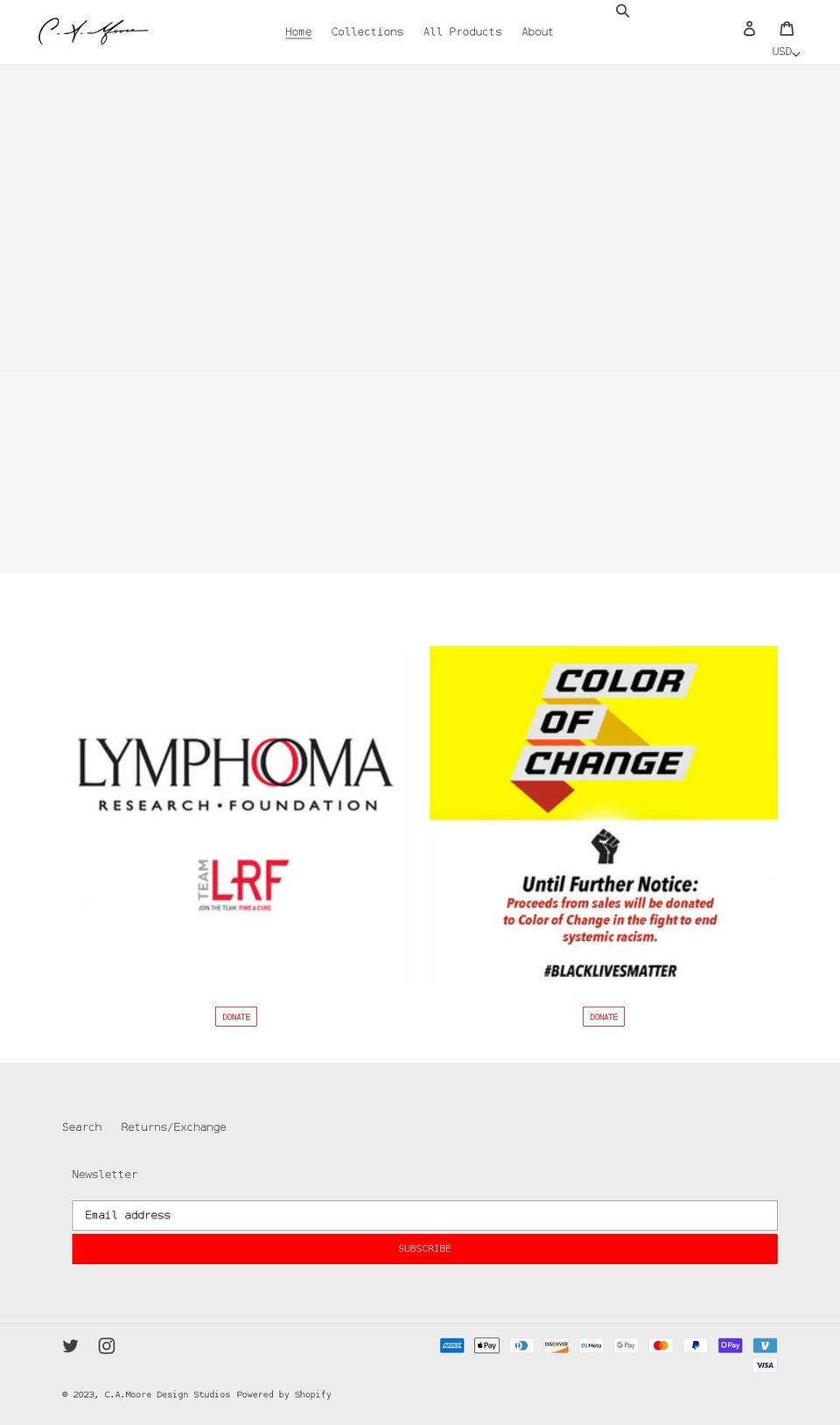 camooredesigns.com shopify website screenshot