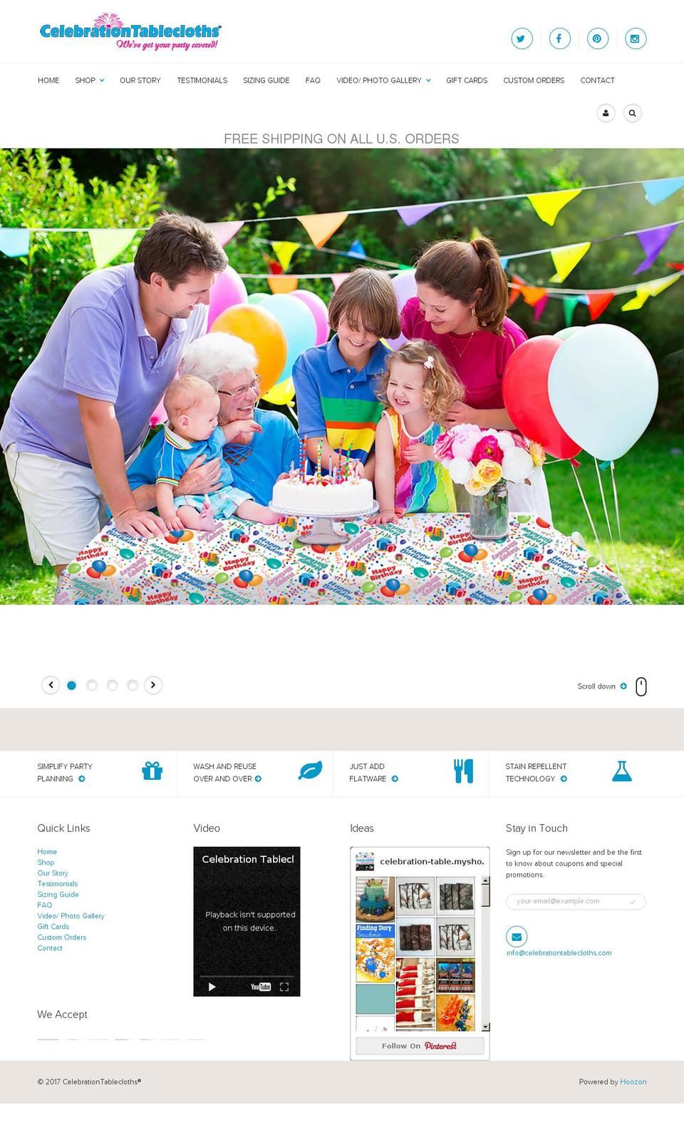 camotablecloths.com shopify website screenshot