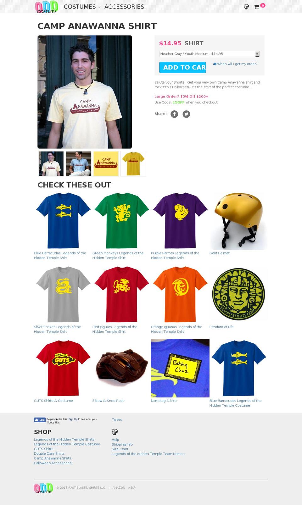 Odd Costume Shopify theme site example campanawanashirts.com