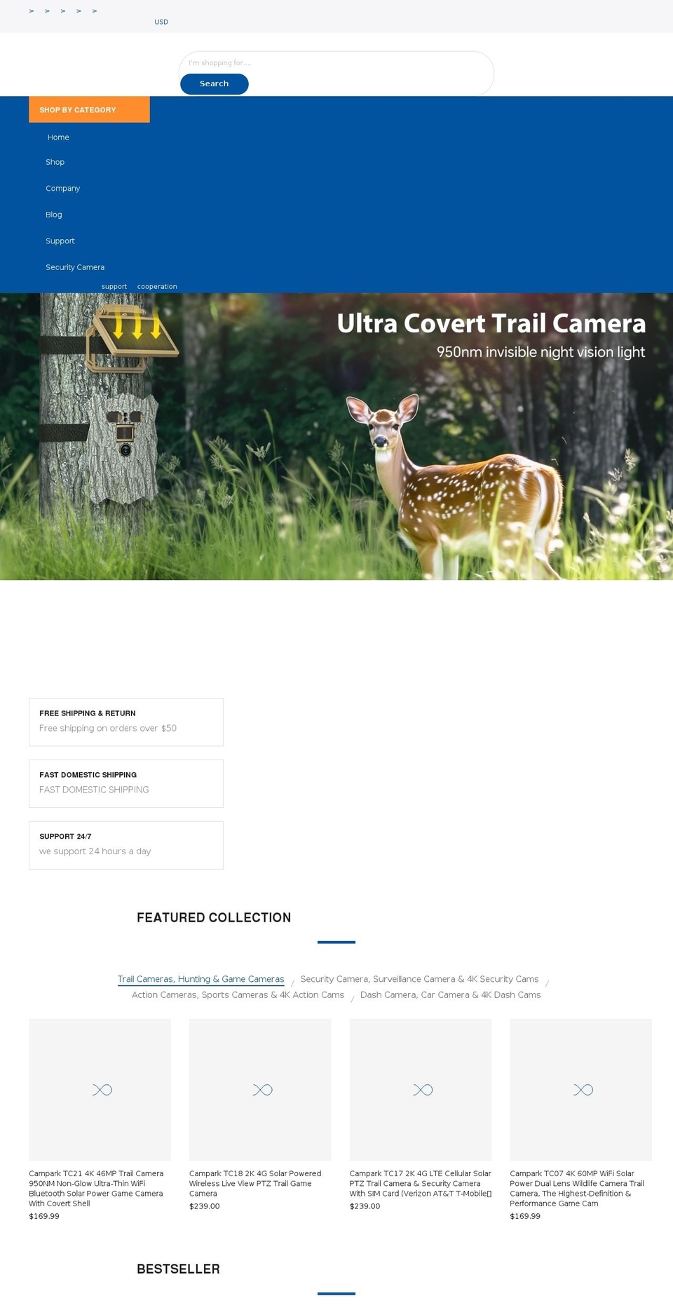 campark.net shopify website screenshot