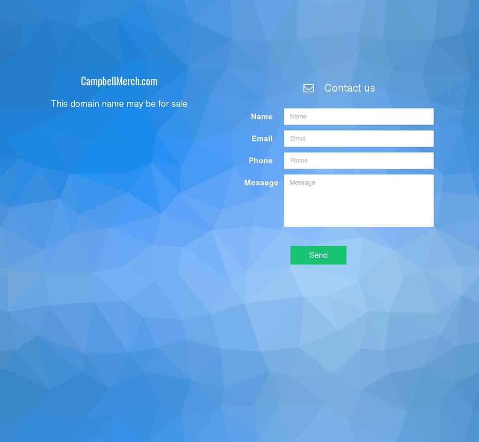 campbellmerch.com — Shopify storefront screenshot