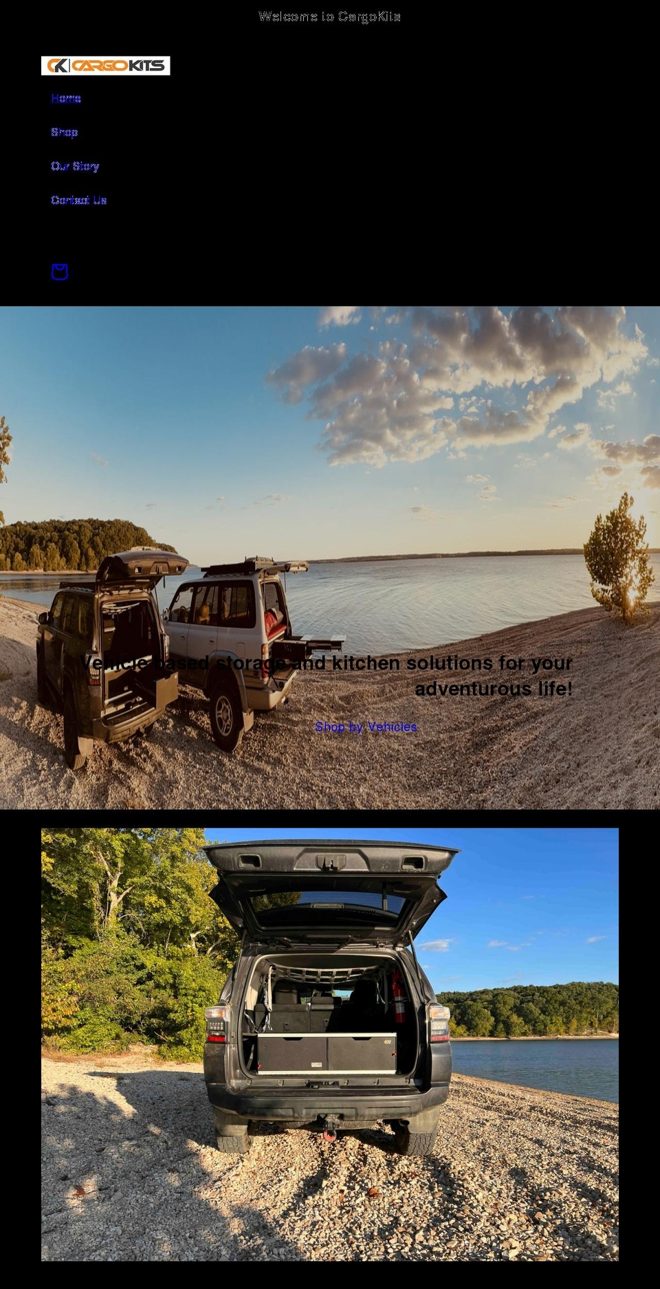 campcargokits.com shopify website screenshot