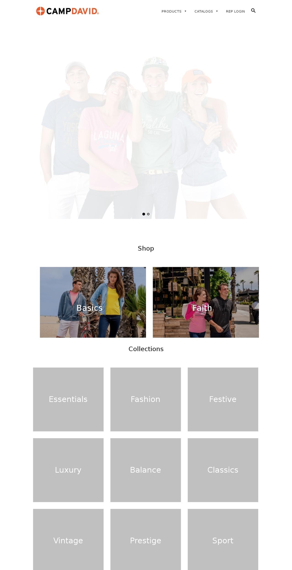 campdavid.com shopify website screenshot