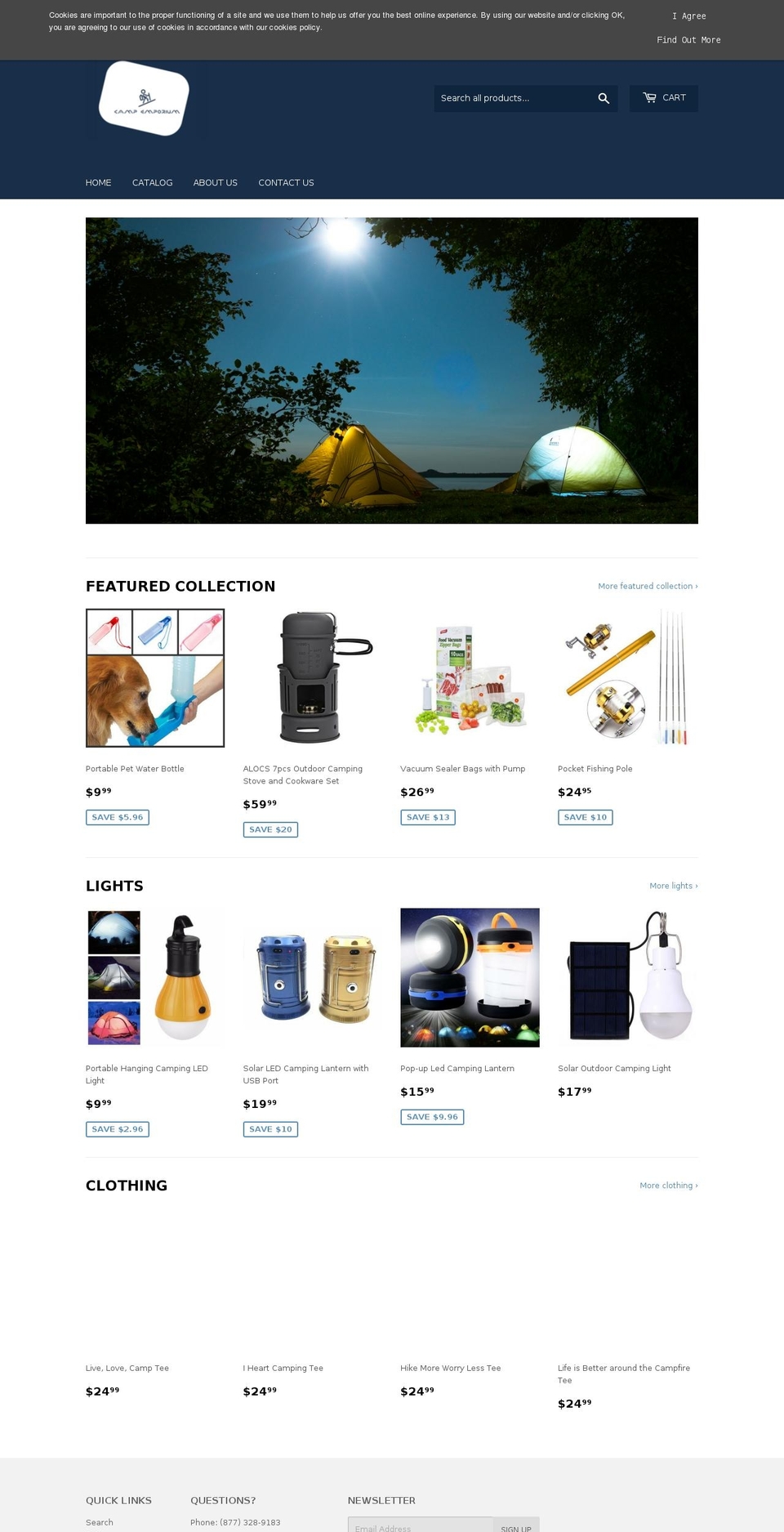 campemporium.com — Shopify storefront screenshot