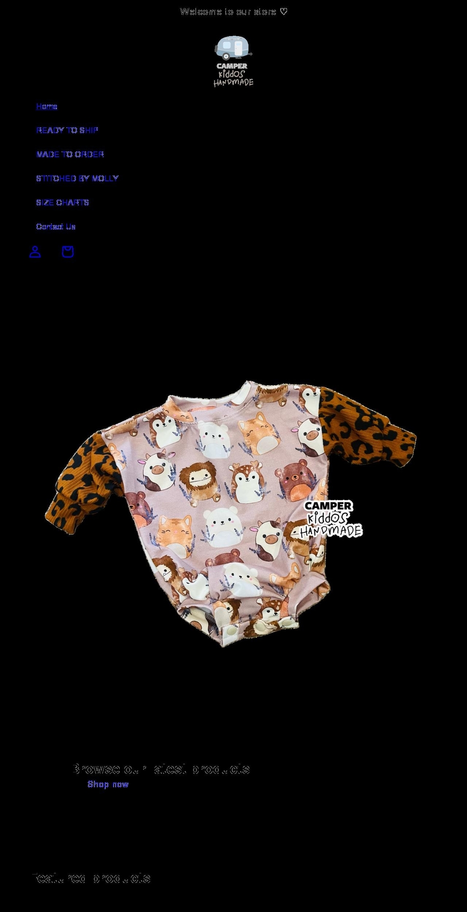camperkiddos.com shopify website screenshot