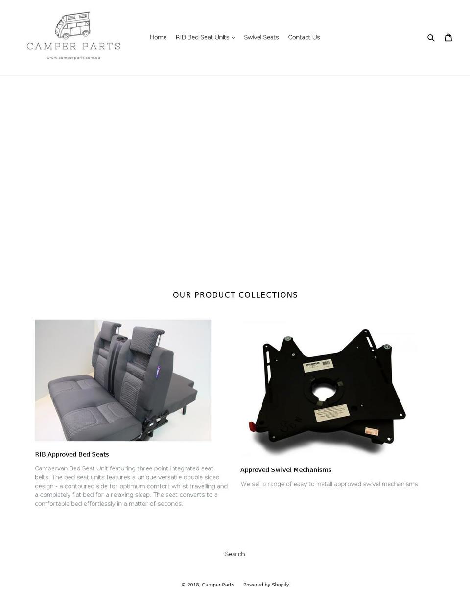 camperparts.com.au shopify website screenshot