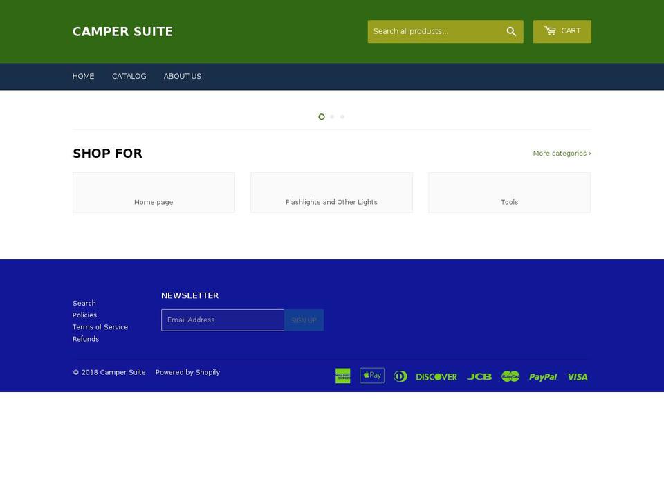 campersuite.com — Shopify storefront screenshot