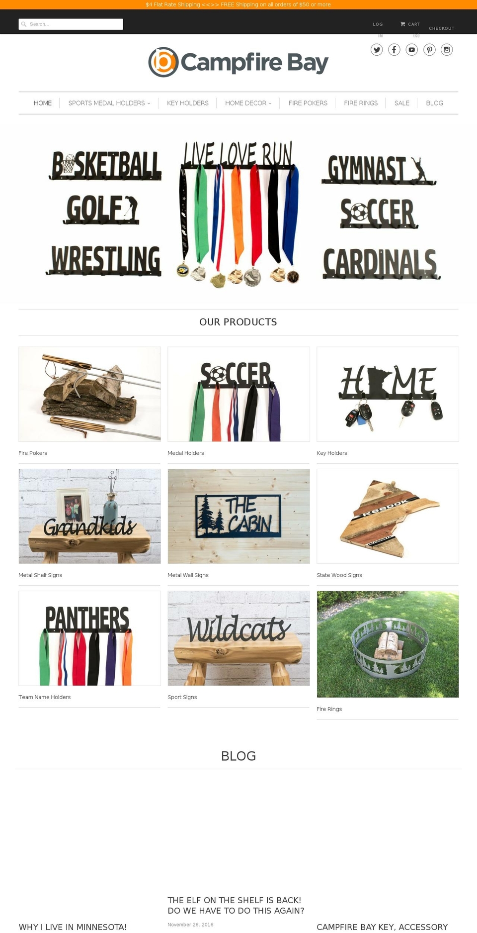 campfirebay.com shopify website screenshot