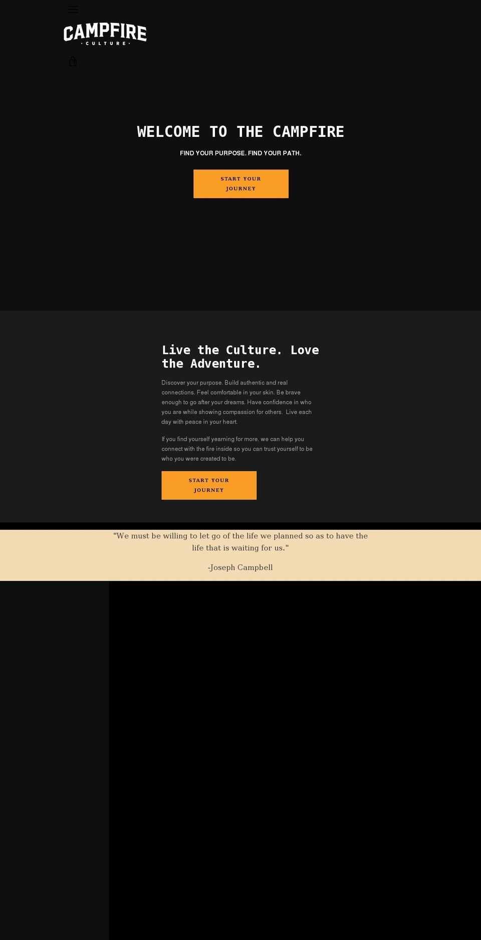 campfireculture.com shopify website screenshot