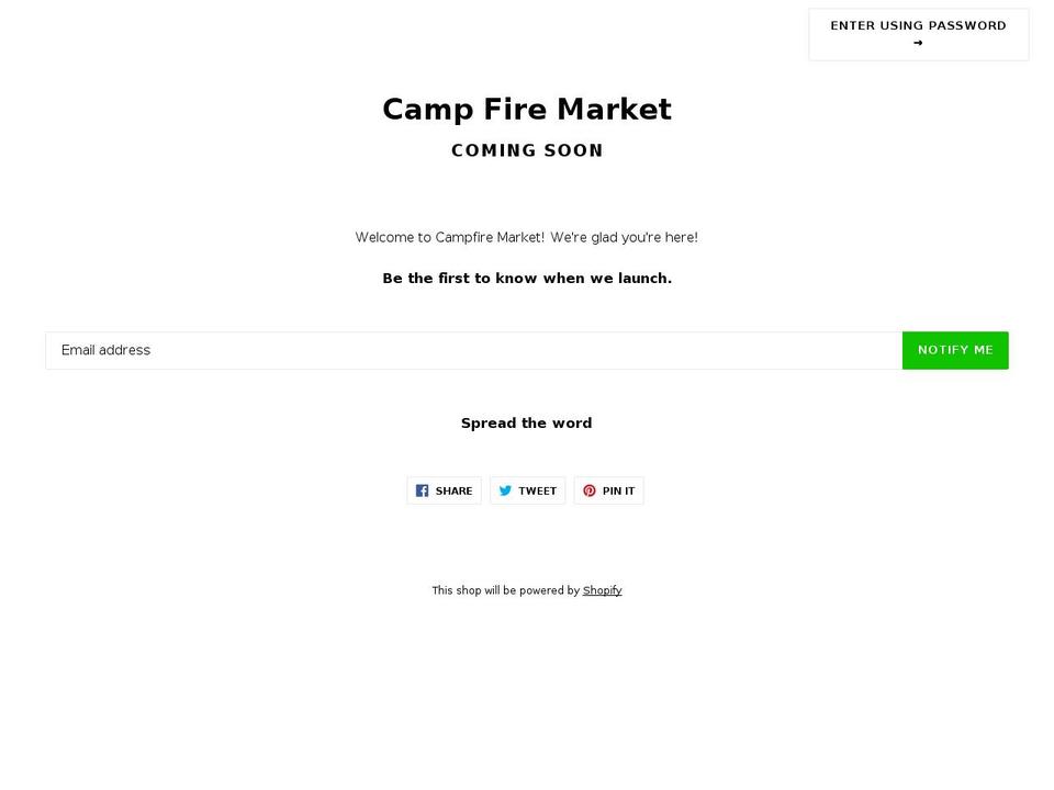 campfiremarket.com — Shopify storefront screenshot