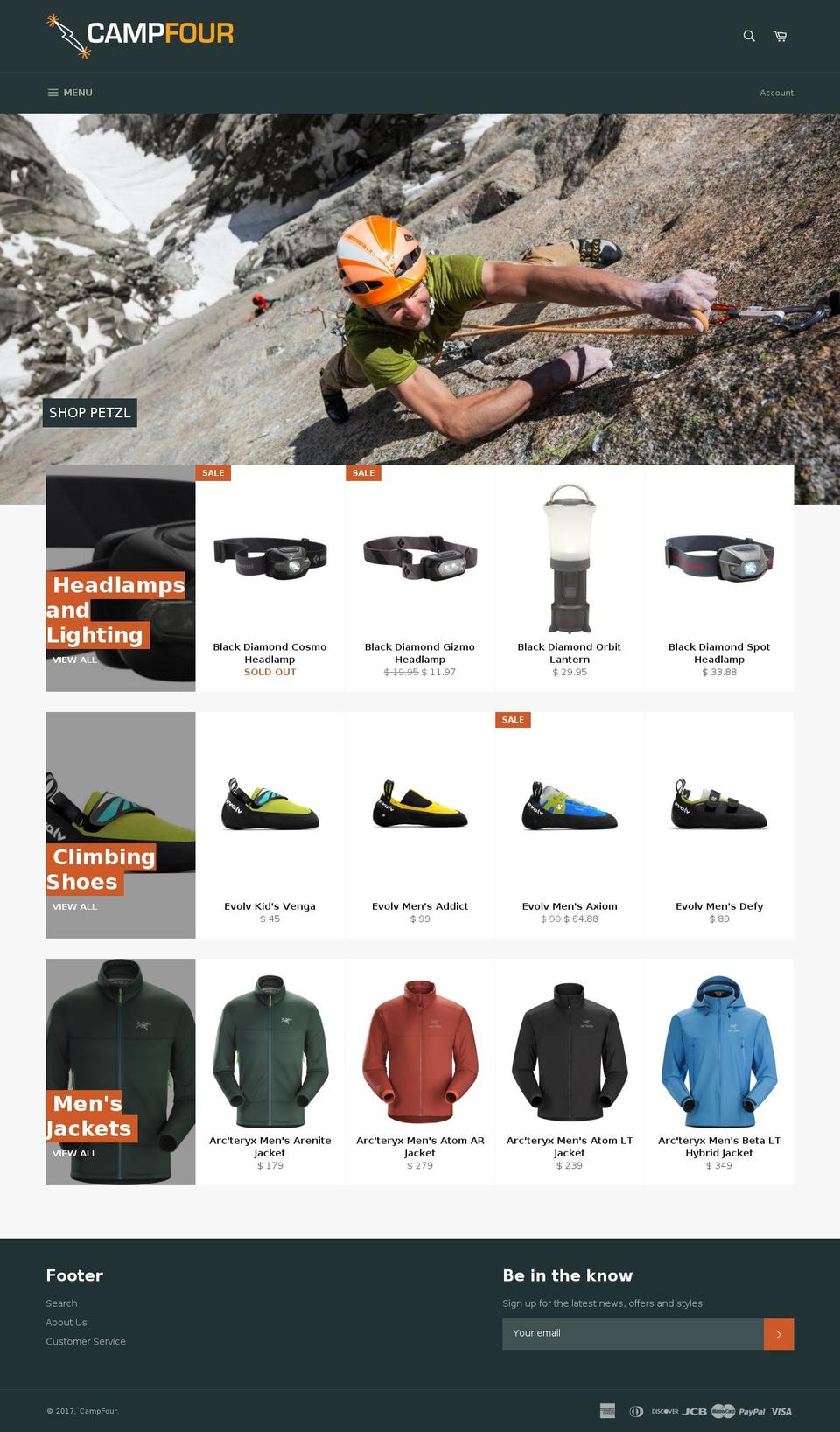 campfour.com shopify website screenshot