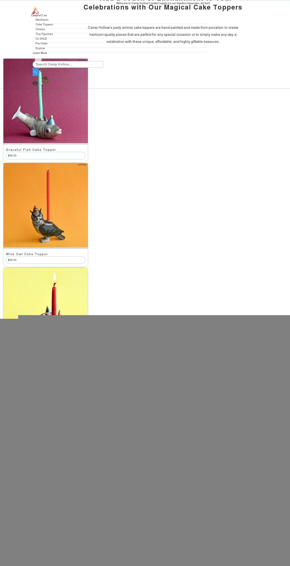 camphollow.com shopify website screenshot