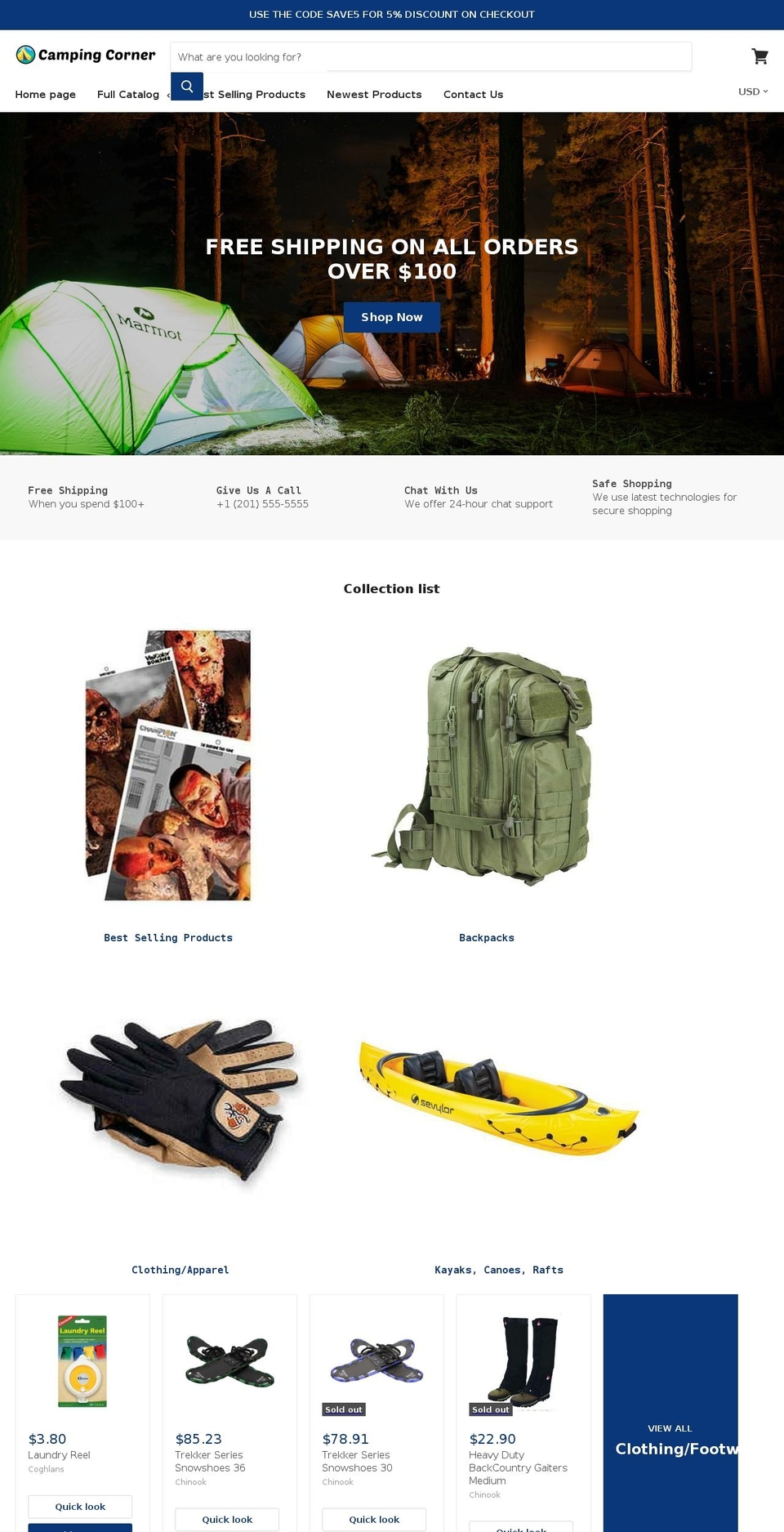 theme-export-motionpets-myshopify-com-empire Shopify theme site example camping-corner.com