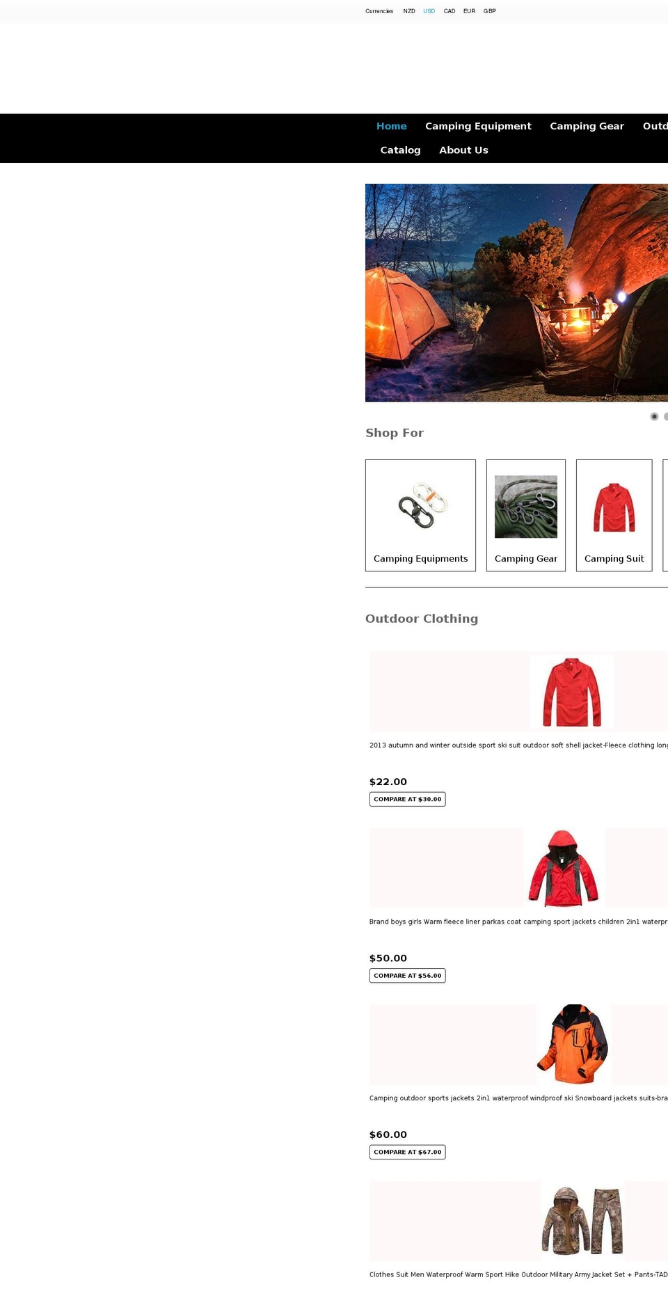 fanactics-gear-1-0 Shopify theme site example camping-equipmentsupply.com